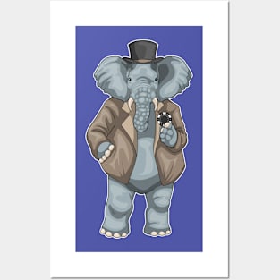 Elephant Poker Poker chips Posters and Art